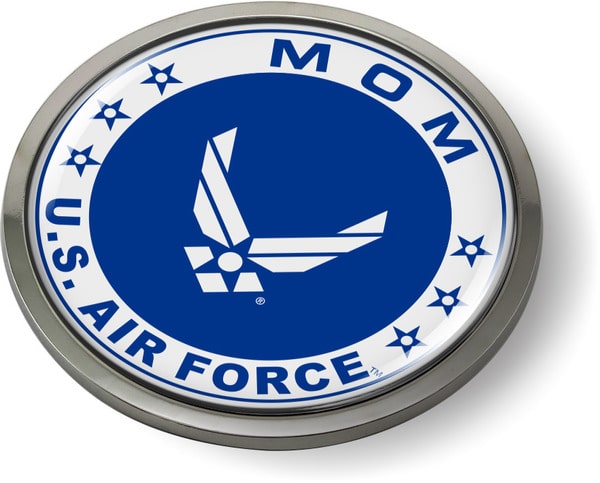 USAF - U.S. Air Force Mom Emblem (White Wings)